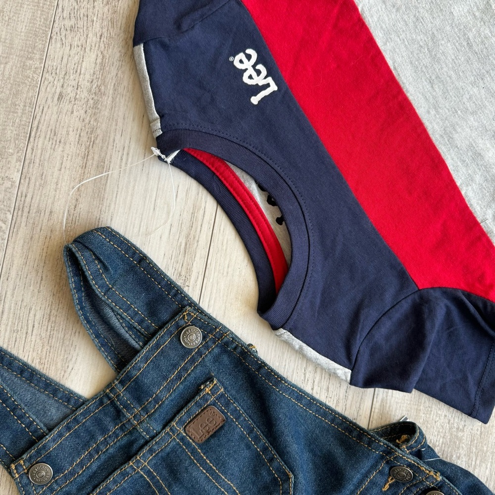 LEE Overalls & TShirt Set